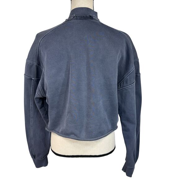 Gymshark Small Premium Legacy Sweatshirt Oversized Heavyweight 1/4 Zip Cropped - Picture 6 of 12